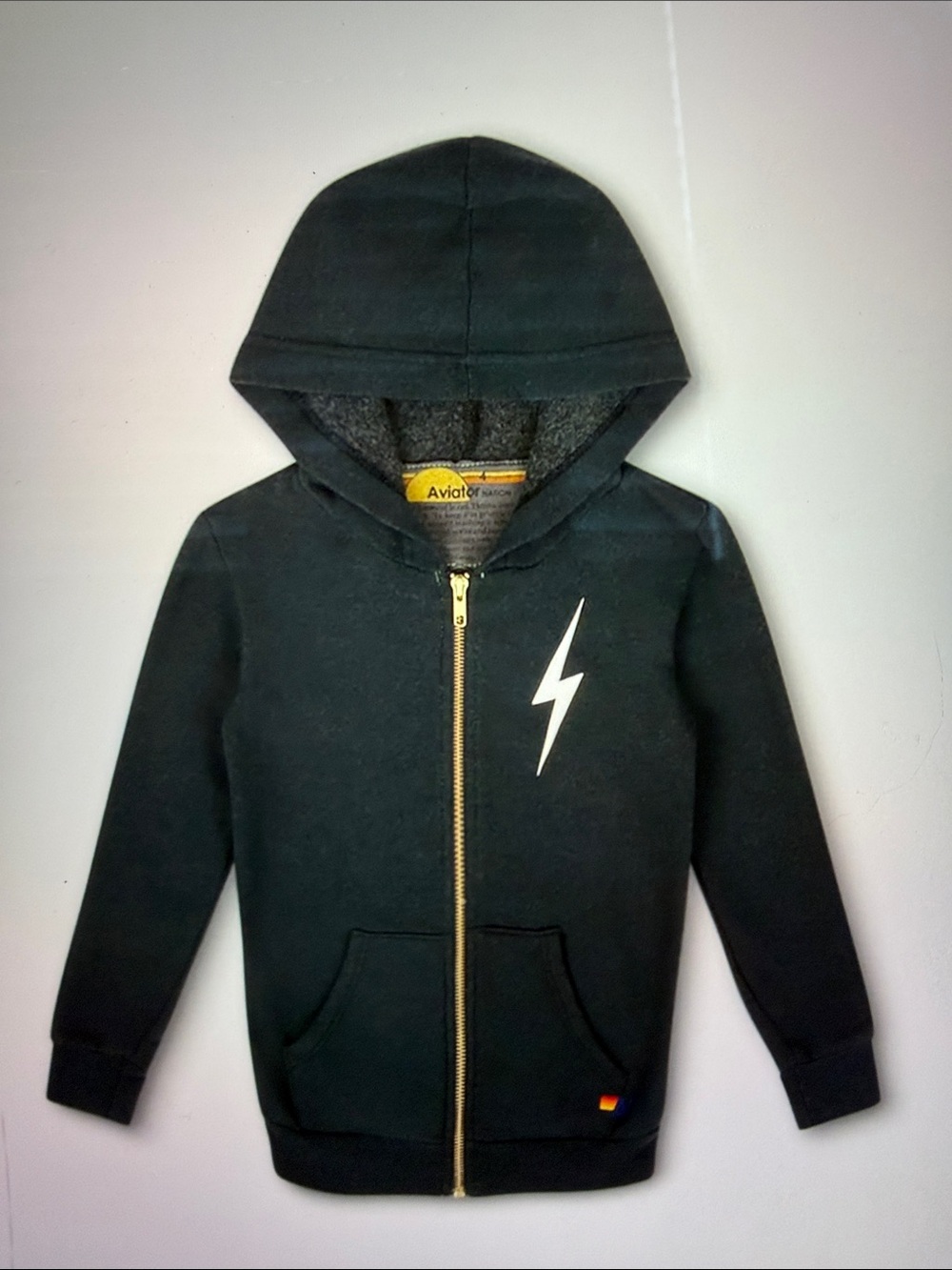 NWT Aviator Nation Kids Bolt Hoodie, 10